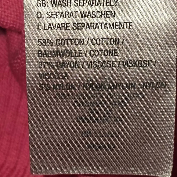 Quacker Factory Womens Pink‎ Heart Pullover Sweater Large - Picture 5 of 5